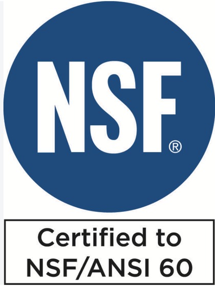 Certified to NSF/ANSI 60
